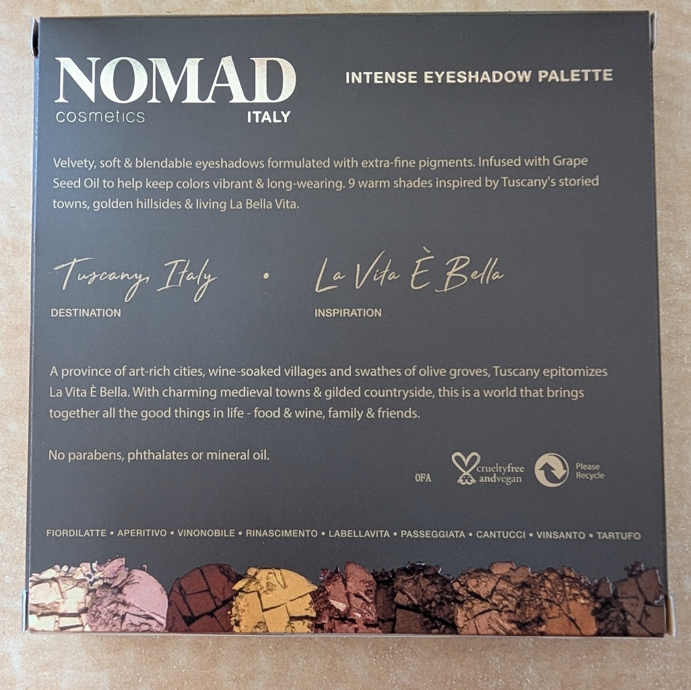 Nomad Toscana Palette with Red and Green Hues..New In Box - Picture 3 of 4